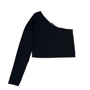 zara one sleeve crop top!